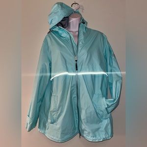 Charles River Apparel Aqua Raincoat 🌧️🧥